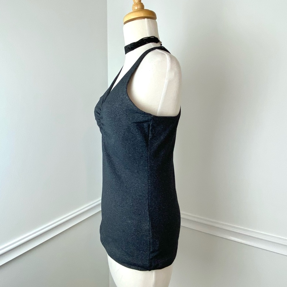 New PrAna Sabin Chakara Bra Top Yoga L NWOT Gray - Picture 3 of 5